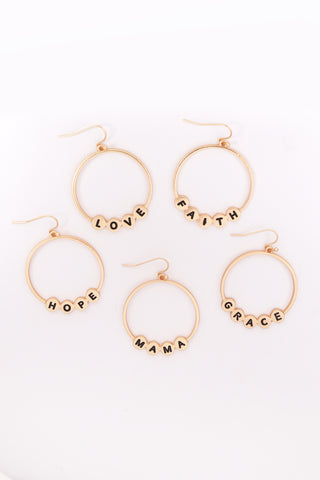 25839 - CROSS RHINESTONE FISH HOOK EARRINGS