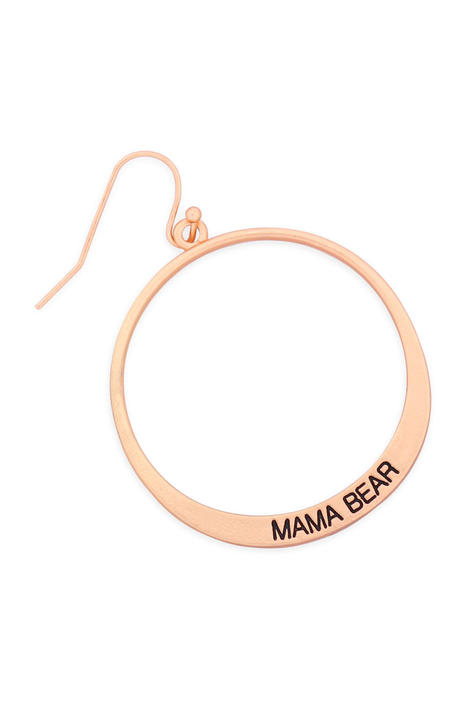 MYE1412MA - MAMA PINCHED HOOP DROP EARRINGS