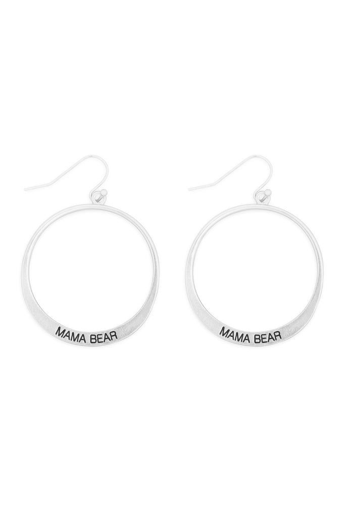 MYE1412MA - MAMA PINCHED HOOP DROP EARRINGS