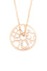 ROUND CAST PENDANT CHAIN NECKLACE