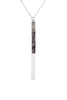 MYN1354 - NATURAL STONE WITH METAL BAR NECKLACE