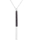 MYN1354 - NATURAL STONE WITH METAL BAR NECKLACE