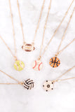 SPORTS SEED BEAD CHAIN NECKLACE