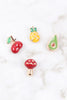 OEB531 - PINEAPPLE EPOXY STUD EARRINGS