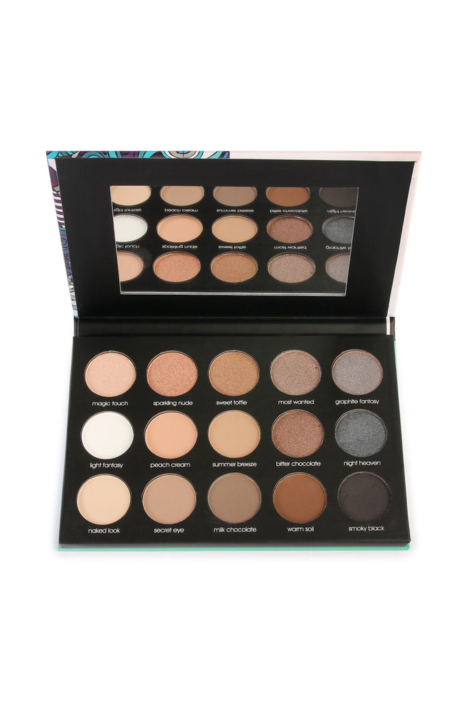 Matte 15-Color Eyeshadow Palette