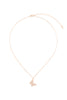 BUTTERFLY BAGUETTE PENDANT BRASS NECKLACE