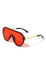 TINTED RETRO ROUND SHIELD ICONIC SUNGLASSES