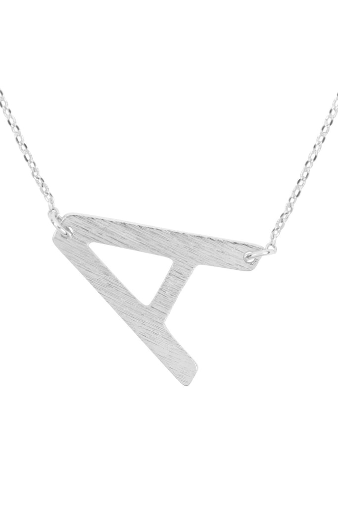 PN1673 - INITIAL ROUGH FINISH CHAIN NECKLACE