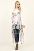 Snowman Print Vest Cardigan