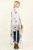 Snowman Print Vest Cardigan