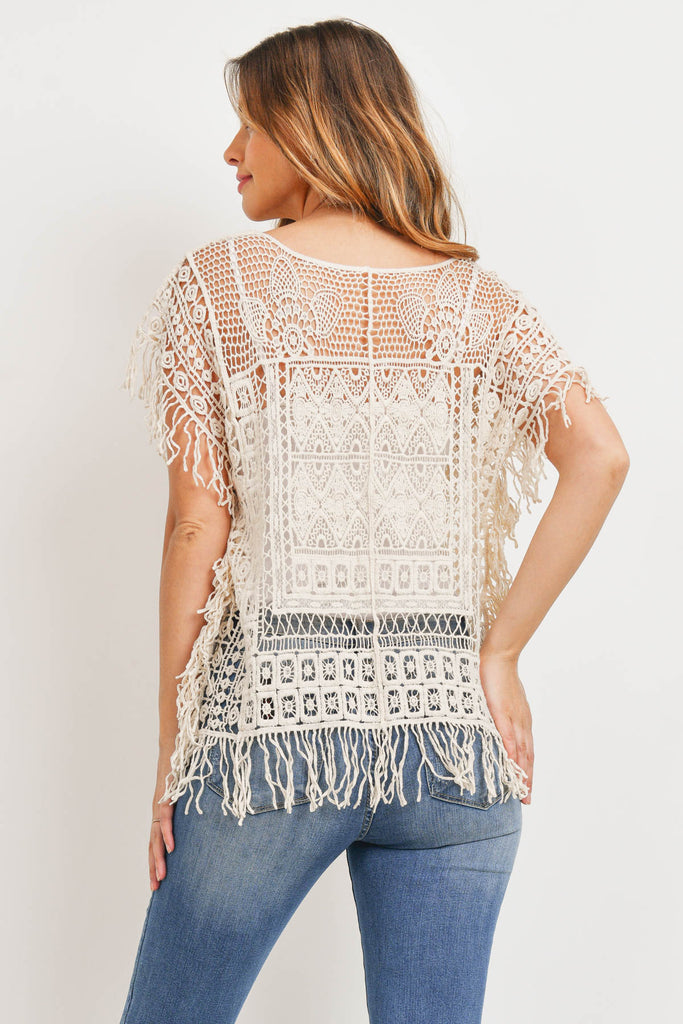 PN341X003 - SEE THROUGH KNITTED TOP