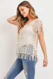 PN341X003 - SEE THROUGH KNITTED TOP