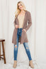 Long Sleeve Open Front Angora Hoodie Cardigan