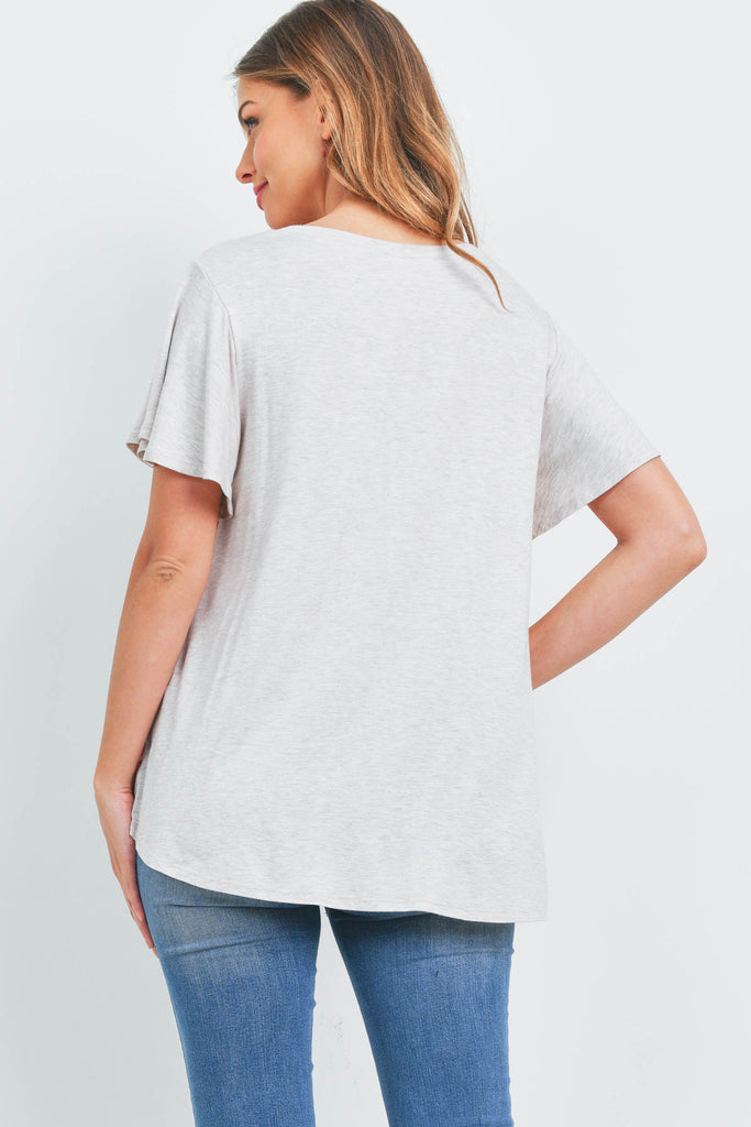 Vertical Color Block Leopard Top