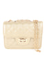 QUILTED DIAMOND LEATHER CROSS BODY BAG