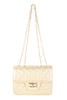 QUILTED DIAMOND LEATHER CROSS BODY BAG