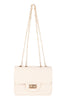 QUILTED DIAMOND LEATHER CROSS BODY BAG