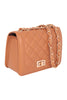 WOMENS QUILTED DIAMOND PATTERN W/ CONVERTIBLE CHAIN STRAP SLING CLUTCH BAG