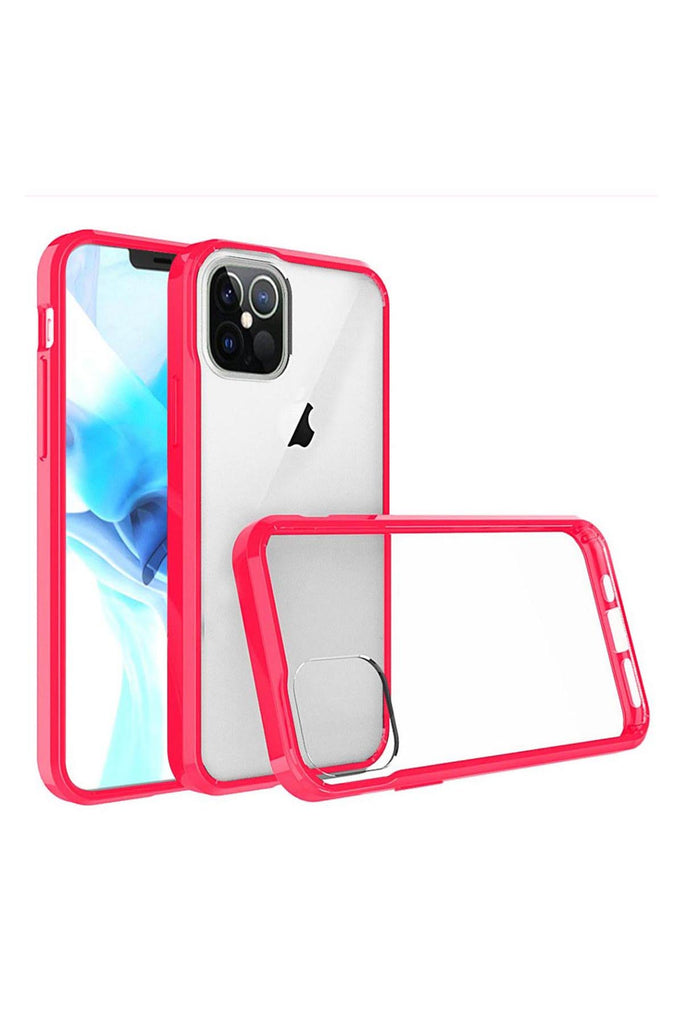 FOR iPHONE 12 PRO MAX 6.7 BUMPER CLEAR TRANSPARENT CASE COVER