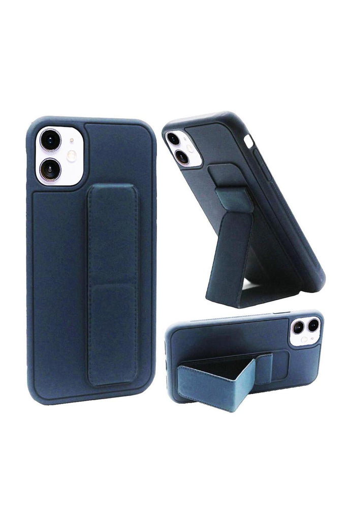 FOR iPHONE 12 MINI 5.4 FOLDABLE MAGNETIC KICKSTAND VEGAN CASE COVER