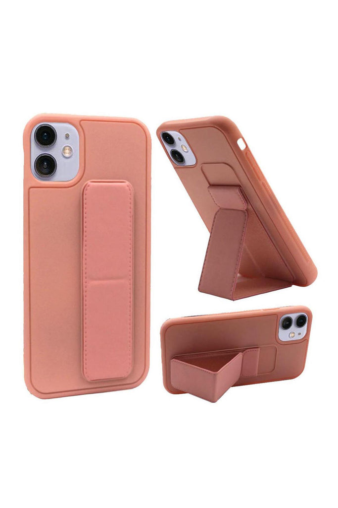 FOR iPHONE 12 MINI 5.4 FOLDABLE MAGNETIC KICKSTAND VEGAN CASE COVER