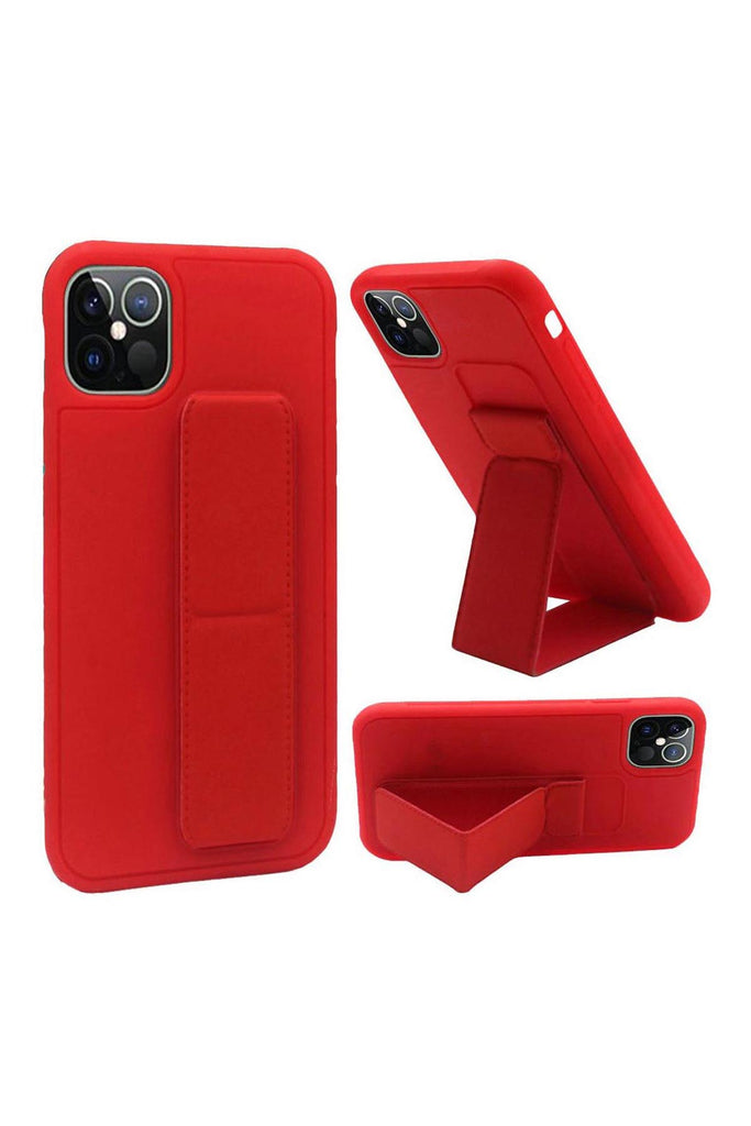 FOR iPHONE 12 PRO MAX 6.7 FOLDABLE MAGNETIC KICKSTAND VEGAN CASE COVER