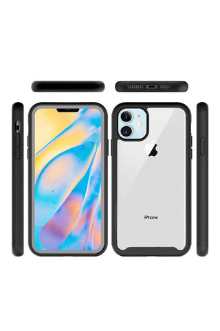 FOR iPHONE 12 PRO MAX 6.7 TRANSPARENT MAGNETIC RINGSTAND CASE COVER