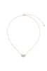 QN4372 - NATURAL STONE OVAL PENDANT NECKLACE