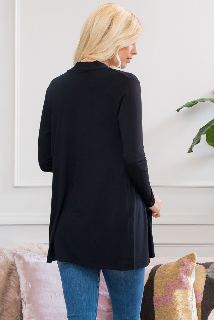 Slouchy Pocket Open Cardigan