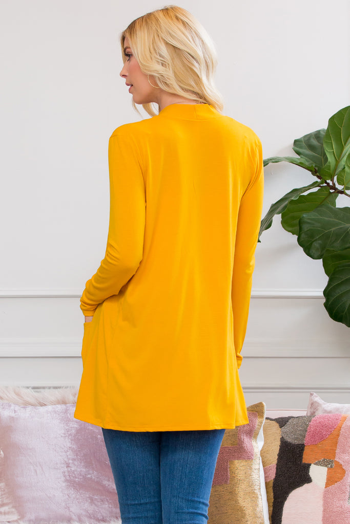 Slouchy Pocket Open Cardigan