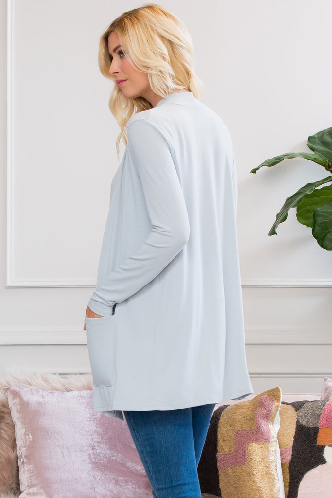 Slouchy Pocket Open Cardigan