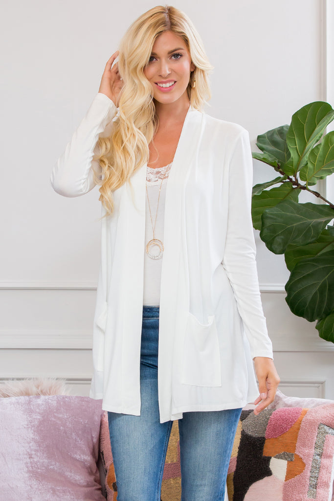 Slouchy Pocket Open Cardigan