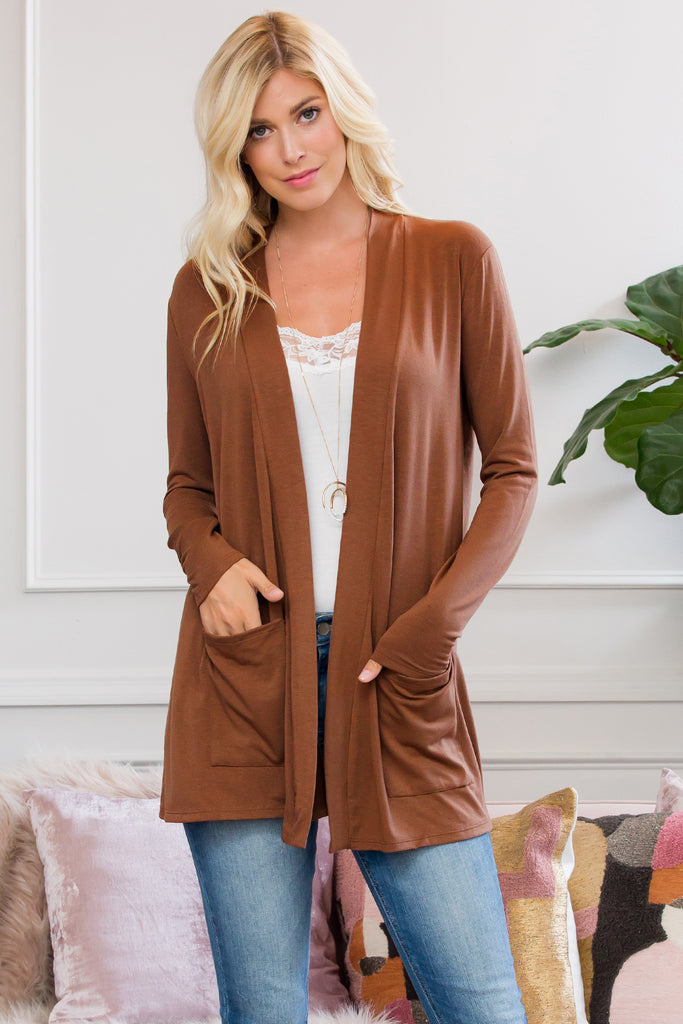 Slouchy Pocket Open Cardigan