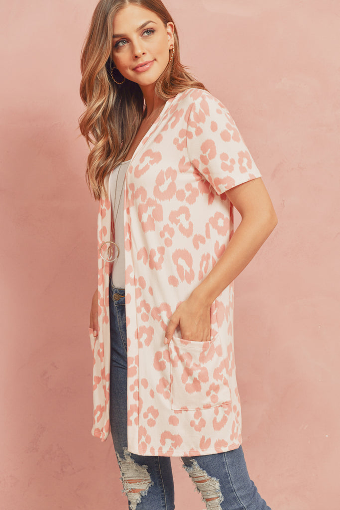 Print Pocket Cardigan