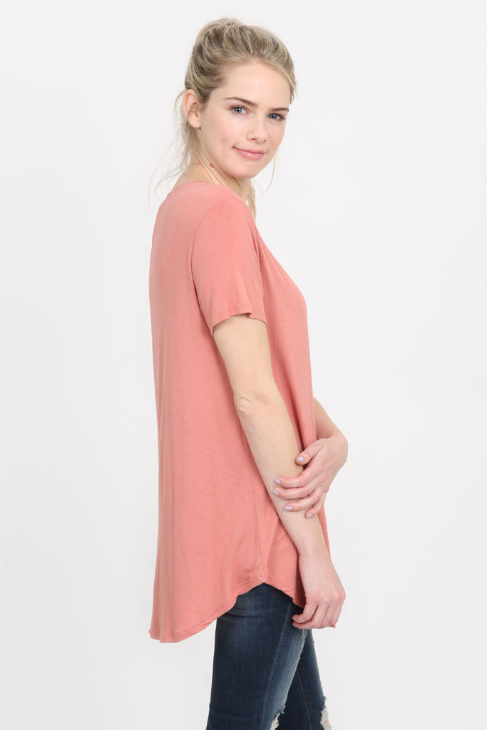 Premium Rayon Short Sleeve Top