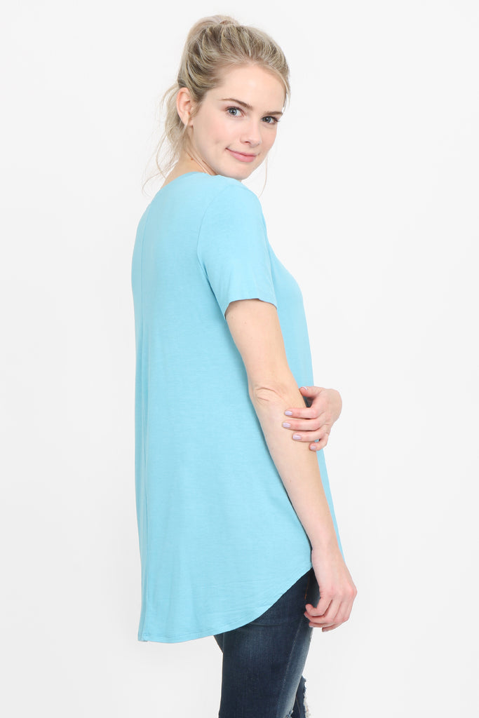 Premium Rayon Short Sleeve Top
