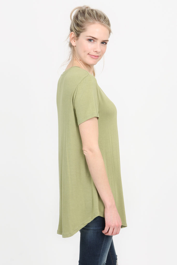 Premium Rayon Short Sleeve Top