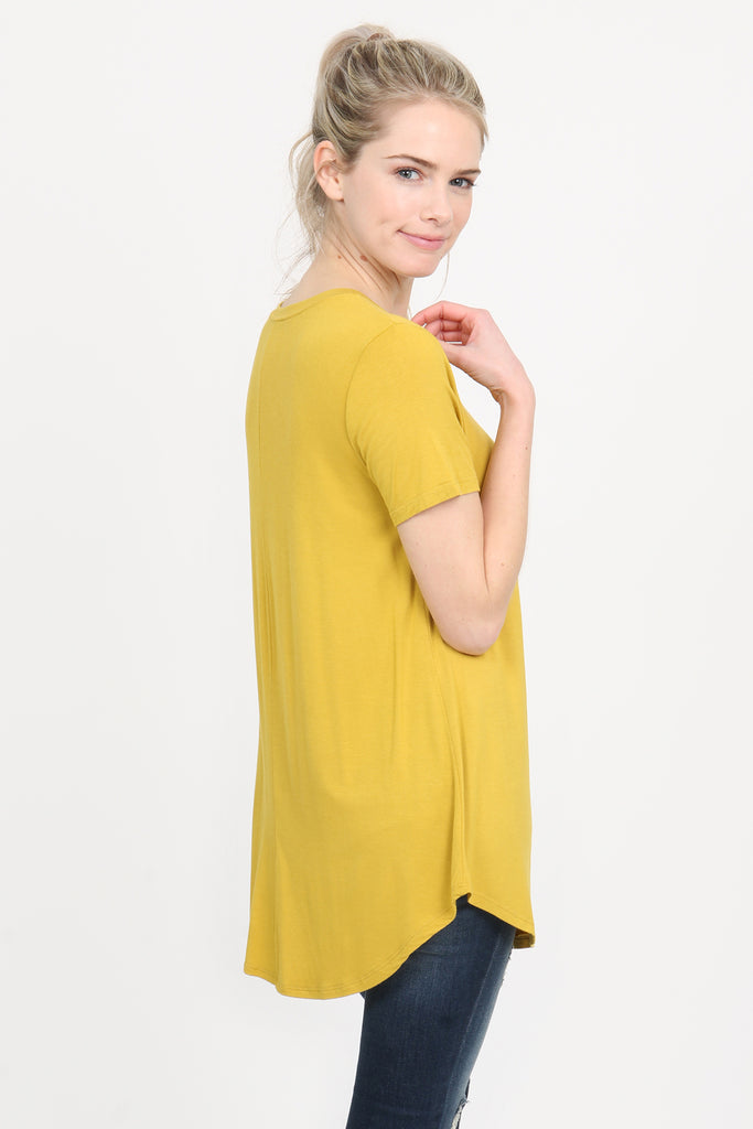 Premium Rayon Short Sleeve Top