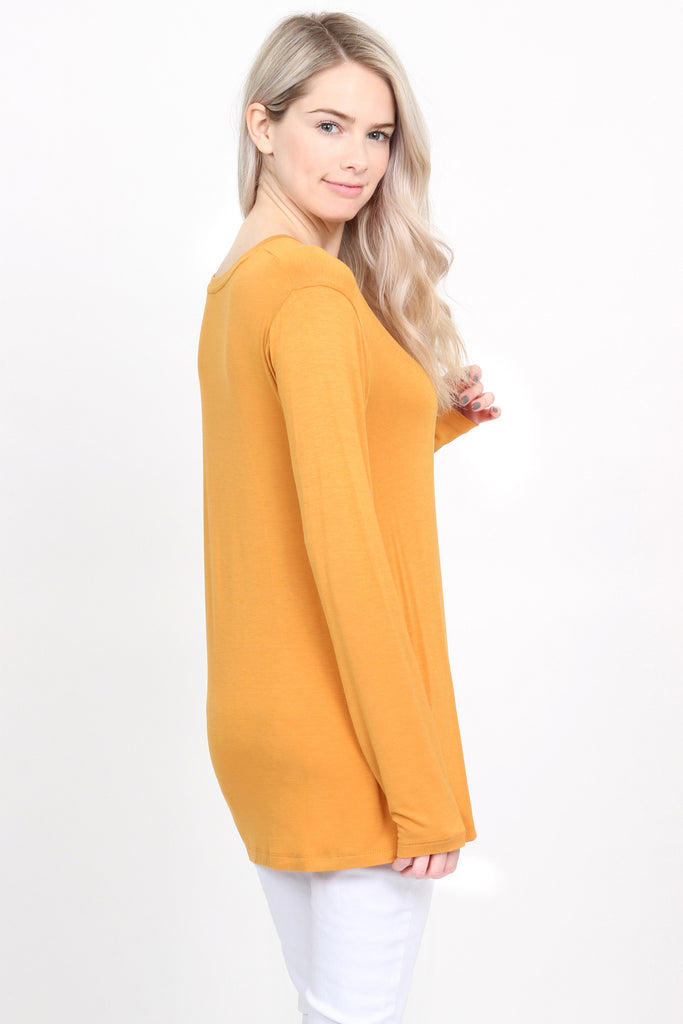 Premium Long Sleeved V-Neck Top