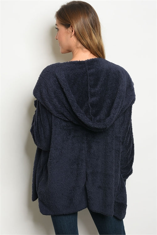 Hooded Fleece Pocket Jacket