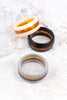 SB5171 - TWO TONE ACETATE BANGLE BRACELET