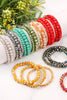 THREE STACKABLE RONDELLE BRACELET SET