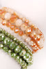 THREE STACKABLE RONDELLE BRACELET SET