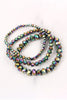 THREE STACKABLE RONDELLE BRACELET SET