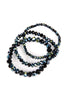 THREE STACKABLE RONDELLE BRACELET SET