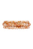 THREE STACKABLE RONDELLE BRACELET SET