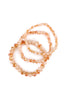 THREE STACKABLE RONDELLE BRACELET SET
