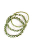 THREE STACKABLE RONDELLE BRACELET SET