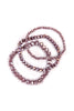 THREE STACKABLE RONDELLE BRACELET SET