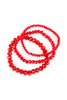 THREE STACKABLE RONDELLE BRACELET SET